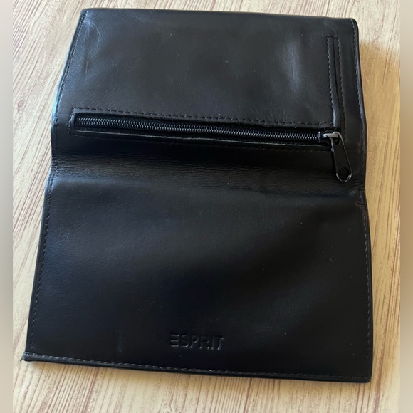 VINTAGE Preowned Black Esprit Genuine Leather Wallet D1 - Picture 7 of 7